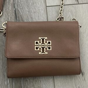 Tory Burch Brown Leather Crossbody Bag
